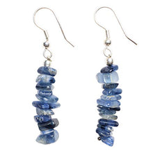 Load image into Gallery viewer, Himalayan Blue Kyanite Tourmaline Chip Jewelry Set (18" Necklace, 7" Bracelet, 2" Earrings) [Selenite Charged] (Blue Kyanite)
