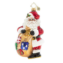 Load image into Gallery viewer, Christopher Radko Hand-Crafted European Glass Christmas Ornament, The Man with The Bag
