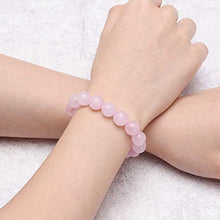 Load image into Gallery viewer, Top Plaza Natural Stone Beads Bracelets Semi Precious Gemstones Healing Crystal Stretch Beaded Bracelet(Amethyst/Tiger Eye Stone/Green Aventurine/Rose Quartz)
