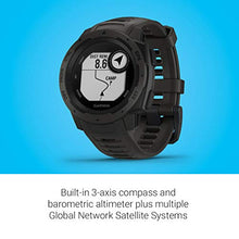 Load image into Gallery viewer, Garmin Instinct, Rugged Outdoor Watch with GPS, Features GLONASS and Galileo, Heart Rate Monitoring and 3-Axis Compass, Graphite
