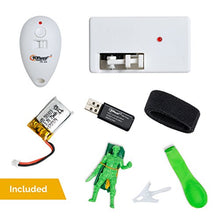 Load image into Gallery viewer, Top Race Spare Replacement Batteries 3.7v 360mAh and Top Race Drone Clip Remote Control Object Launcher, Release and Drop Drone Delivery (180 Feet)
