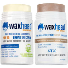 Load image into Gallery viewer, Waxhead Biodegradable Sunscreen Stick Bundle, Tinted Sunscreen and Non-Tint
