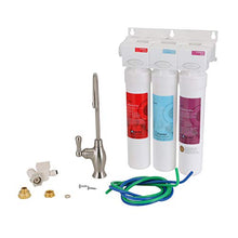 Load image into Gallery viewer, Watts Premier WP531130 Pure UF-3 Three-Stage Water Filtration System with Top Mount Twist Faucet, Brushed Nickel
