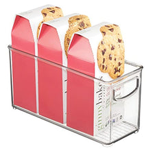 Load image into Gallery viewer, iDesign Linus BPA-Free Plastic Stackable Organizer Storage Bin with Handles for Kitchen, Pantry, Bathroom, Small
