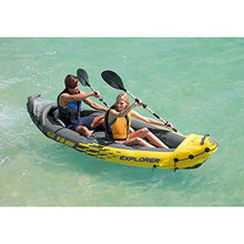 Load image into Gallery viewer, Intex Explorer K2 Kayak, 2-Person Inflatable Kayak Set with Aluminum Oars and High Output Air Pump
