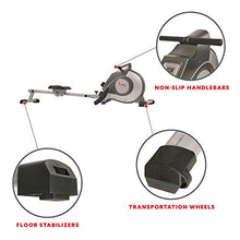Load image into Gallery viewer, Sunny Health &amp; Fitness Magnetic Rowing Machine Rower w/ LCD Monitor
