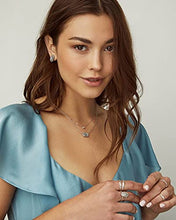 Load image into Gallery viewer, Kendra Scott Elisa Pendant Necklace for Women, Fashion Jewelry, Rhodium-Plated, Black
