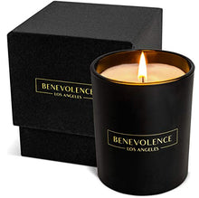 Load image into Gallery viewer, Premium Rose &amp; Sandalwood Hand Poured Scented Candles, 8 oz | 45 Hour Burn, Long Lasting, Highly Scented, All Natural Soy Candles | Relaxing Aromatherapy Candle with Matte Black Glass Gift Box
