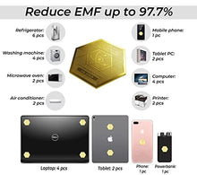 Load image into Gallery viewer, 5G&amp;EMF Blockers for Mobile Phones – EMF Protection Cell Phone Stickers - 24K Gold Neutralizer - 5G Mobile Phone Protector - Anti-Radiation Shields - 5G Protection for All Devices - BIO Card&amp;Saver Chip
