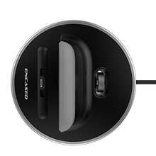 Load image into Gallery viewer, Encased iPhone Webcam Phone Mount - Apple MFi Certified, Adjustable Lightning Desktop Dock (Charge + Sync Compatible) for iPhone 7/8 Plus X XR XS Max, iPhone 11 Pro/Max (Aluminum/Black)
