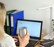 Load image into Gallery viewer, llumé Double Wall, Insulated, 2 12oz Stainless Steel Wine Tumbler with Lid, Straw, Cleaner Set- Dishwasher Safe Cups, For Hot/Cold Drinks, Coffee, Cocktail - Perfect Gift for Housewarming, Birthday
