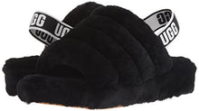 Load image into Gallery viewer, UGG Women's Fluff Yeah Slide Slipper, Black, 7
