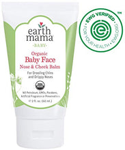 Load image into Gallery viewer, Organic Baby Face Nose &amp; Cheek Balm for Dry Skin by Earth Mama | Natural Petroleum Jelly Alternative, 2-Fluid Ounce
