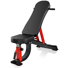 Load image into Gallery viewer, YouTen Adjustable Bench Press for Abs Exercise Like Dragon Flag, Easy Moving Versatility Flat Incline Decline Bench, Weight Capacity Home Gym Equipment Black
