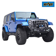 Load image into Gallery viewer, EAG Front Bumper Stubby with Fog Light Hole and Winch Plate Fit for 07-18 Wrangler JK Offroad
