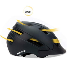 Load image into Gallery viewer, Wantdo Specialized Bike Helmet Safety Bicycle Helmet with Removable Visor Adjustable and Multi-Sports Helmet with Air Vents for Men and Women,Youth for Road Mountain Skateboard BMX
