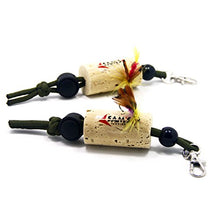 Load image into Gallery viewer, SAMSFX Fishing Fly Drying Patch Rig Keeper Cork Flies Holder Fly Dock for Vest
