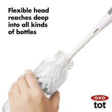 Load image into Gallery viewer, OXO Tot Bottle Brush with Nipple Cleaner and Stand, Gray
