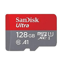 Load image into Gallery viewer, SanDisk 128GB Ultra Micro SDXC Memory Card Works with Samsung Galaxy Tab A 10.5, J3, J4, J7 Star, Amp Prime 3 Cell Phones UHS-I Class 10 100mb/s Bundle with Everything but Stromboli Card Reader
