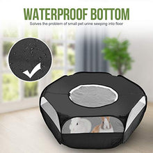 Load image into Gallery viewer, RUCKO Small Pet Playpen, Upgraded Small Animal Playpen with Zip Cover Durable 1/2 Net &amp; 1/2 Cloth Cage for Hedgehogs, Chinchillas, Bunny, Hamster, Cat, etc
