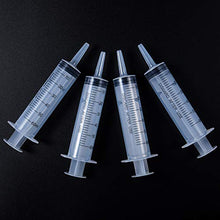 Load image into Gallery viewer, Frienda 4 Pack Large Plastic Syringe for Scientific Labs and Dispensing Multiple Uses Measuring Syringe Tools (60 ml)
