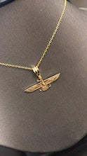 Load image into Gallery viewer, LA BLINGZ 10K Yellow Gold Farvahar Womens Pendant
