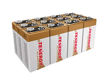 Load image into Gallery viewer, Tenergy 6LR61 9V Alkaline Battery, Non-Rechargeable Battery for Smoke Alarms, Guitar Pickups, Microphones and More, 12 Pack

