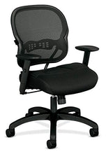 Load image into Gallery viewer, The HON Company BSXVL712MM10 HON Wave Mid-Back Mesh Office or Computer Chair with Adjustable Arms, Black (VL712)
