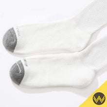 Load image into Gallery viewer, WANDER Men's Cushion Crew Socks 6-Pack Running Socks Men Cotton Athletic Sport Work Shoes White 8-13
