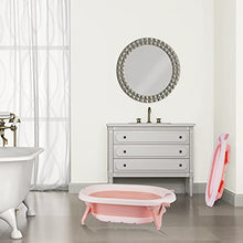 Load image into Gallery viewer, Lovin&amp;Hugin Baby Foldable Bathtub, Collapsible Baby Bathtub Newborn to Toddler with Ridge Protection pad, Baby Temperature Bathtub for Babies Girls, Pink
