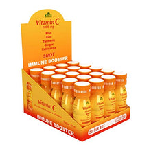 Load image into Gallery viewer, VITAMIN C Shot 1000MG - Immunity booster with Zinc, Turmeric, Ginger, &amp; Echinacea - protect your Immunity - fight the common cold - Orange Flavor - 2.5 FL OZ per Bottle - 20 Pack

