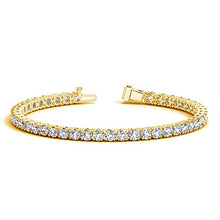 Load image into Gallery viewer, 3 Carat Classic Diamond Tennis Bracelet 14K Yellow Gold Value Collection
