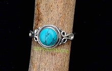 Load image into Gallery viewer, Turquoise Ring For Women Sterling Silver 925 Size US 7 Christmas gifts Stone Gemstone Jewelry
