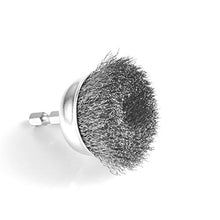 Load image into Gallery viewer, HOYIN 6Piece Drill Wire Wheel Cup Brush Set,0.010in Coarse Crimped ,Thicken Face Width with1/4In Hex Shank
