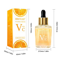 Load image into Gallery viewer, Vitamin C Serum for Face, BREYLEE Moisturizing Serum Hydrating &amp; Brightening Serum for Dark Spots Hyaluronic Acid Fine Lines and Wrinkles 1.41fl oz
