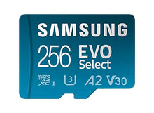 Load image into Gallery viewer, SAMSUNG EVO Select Micro SD-Memory-Card + Adapter, 256GB microSDXC 130MB/s Full HD &amp; 4K UHD, UHS-I, U3, A2, V30, Expanded Storage for Android Smartphones, Tablets, Nintendo-Switch (MB-ME256KA/AM)
