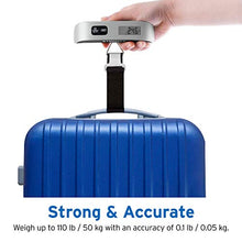 Load image into Gallery viewer, Etekcity Luggage Scale, Digital Portable Handheld Suitcase Weight for Travel with Rubber Paint, Temperature Sensor, 110 Pounds, Battery Included
