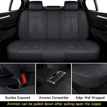 Load image into Gallery viewer, NS YOLO Leather Car Seat Covers, Faux Leatherette Automotive Vehicle Cushion Cover for Cars SUV Pick-up Truck Universal Fit Set for Auto Interior Accessories
