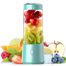 Load image into Gallery viewer, [2020 Upgraded Version]Hotsch Portable Blender, Personal Size Blender Juicer Cup for Juice Crushed Ice Smoothies and Shakes, 4000mAh USB Rechargeable with Six Blades, Mini Blender for Sports, Office, Travel, Gym and Outdoors
