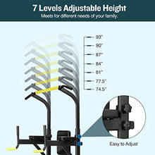 Load image into Gallery viewer, Doufit Power Tower Exercise Equipment, PT-01 Adjustable Power Tower Dip Station with Pull Up Bar for Home Gym, Heavy Duty Strength Training Workout Equipment
