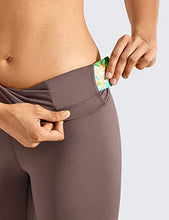 Load image into Gallery viewer, CRZ YOGA Women's Naked Feeling Workout Leggings 25 Inches - 7/8 High Waist Yoga Tight Pants Purple Taupe Medium
