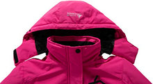 Load image into Gallery viewer, Women's Mountain Waterproof Ski Jacket Windproof Rain Windbreaker Winter Warm Hooded Snow Coat

