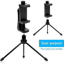 Load image into Gallery viewer, Vastar Universal Smartphone Tripod Adapter Cell Phone Holder Mount Adapter, Fits iPhone, Samsung, and all Phones, Rotates Vertical and Horizontal, Adjustable Clamp
