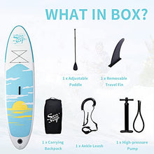 Load image into Gallery viewer, SEASEESUP Inflatable Stand Up Paddle Board,Yoga Board 10'x30 x6 Blow Up Boards Surfboard with SUP Accessories Adj Paddle, ISUP Backpack, Pump, Leash for Adults Youth and Kids,Pink
