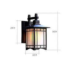 Load image into Gallery viewer, Wen long shop Wall lamp European Outdoor Wall lamp Waterproof Garden Light Garden Villa Decoration Exterior Wall lamp Outdoor gate Wall Post lamp
