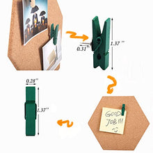 Load image into Gallery viewer, Moi Doi Wall Decor,Bulletin Board, Pin Board, Cork Tiles,Hexagon Cork Board with Adhesive Backing Memo Boards Message Board for Office/Home/Kitchen/Dorm Room,7 Pack +30 PINS

