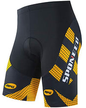 Load image into Gallery viewer, sponeed Cycling Shorts Padded Men Cycling Pants Riding Road Bike Underwear US S Gold Yellow
