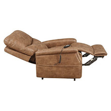 Load image into Gallery viewer, Pulaski Faux Leather Dual Motor Lift Chair in Badlands Saddle
