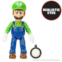 Load image into Gallery viewer, The Super Mario Bros. Movie - 5 Inch Action Figures Series 1 – Luigi Figure with Flashlight Accessory
