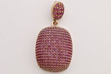 Load image into Gallery viewer, Fantastic Design! Turkish Handmade Jewelry Round Cut Pink Ruby Zircon Stone 925 Sterling Silver Pendant
